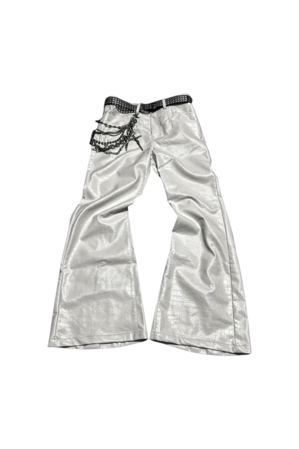 White Y2k Flared Jeans