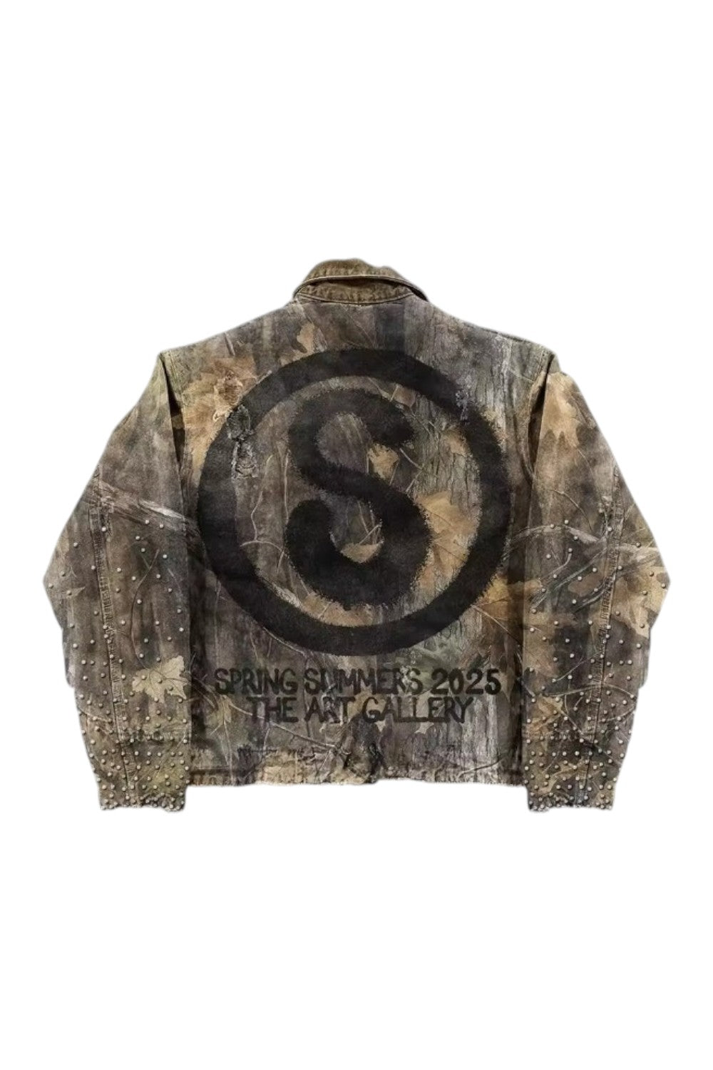 Streetwear Retro Leaves Camo Jacket Y2K