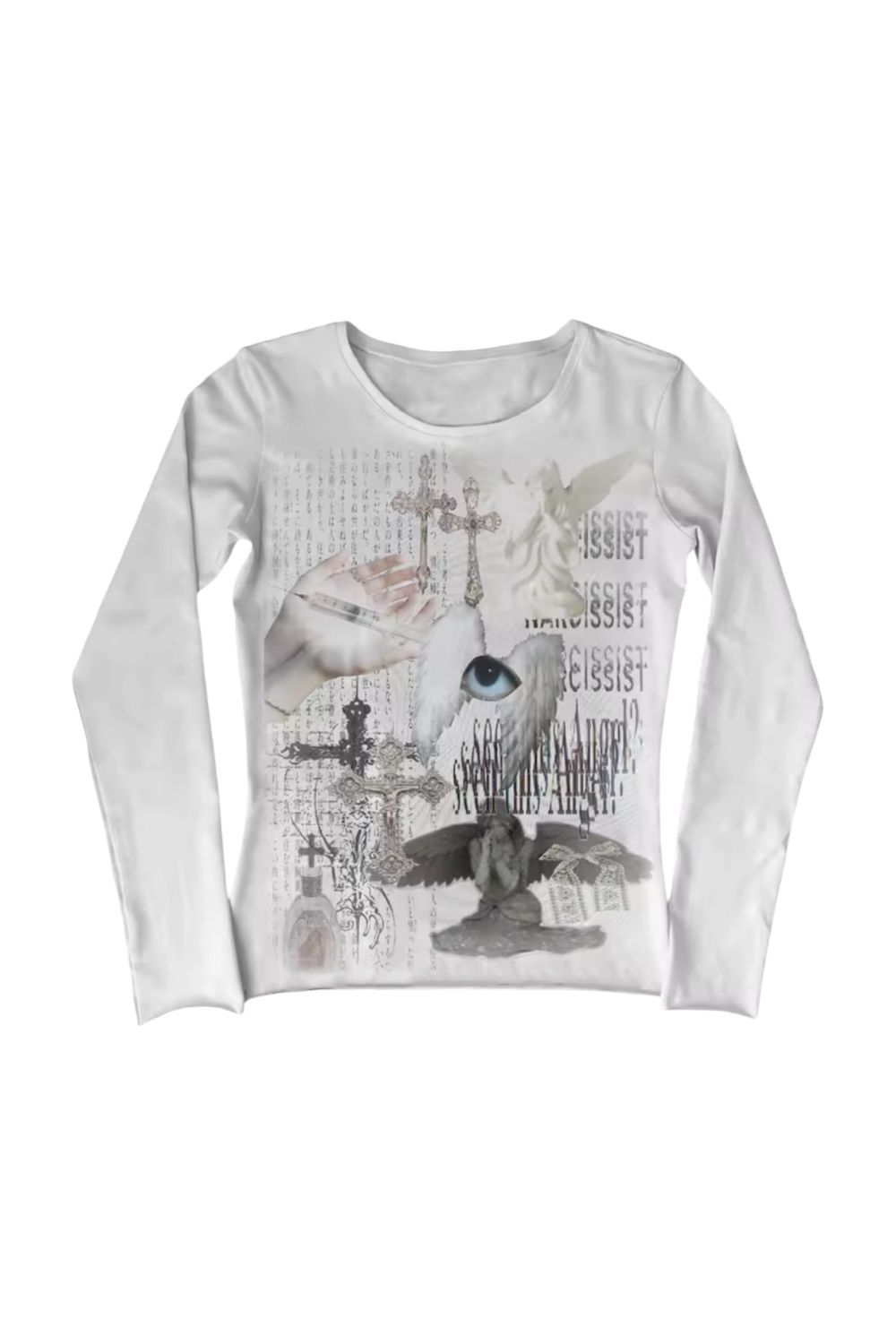 Y2k Abstract Long Sleeve Shirt