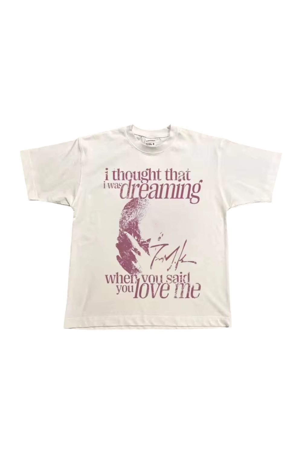 Y2k White Cropped T-Shirt