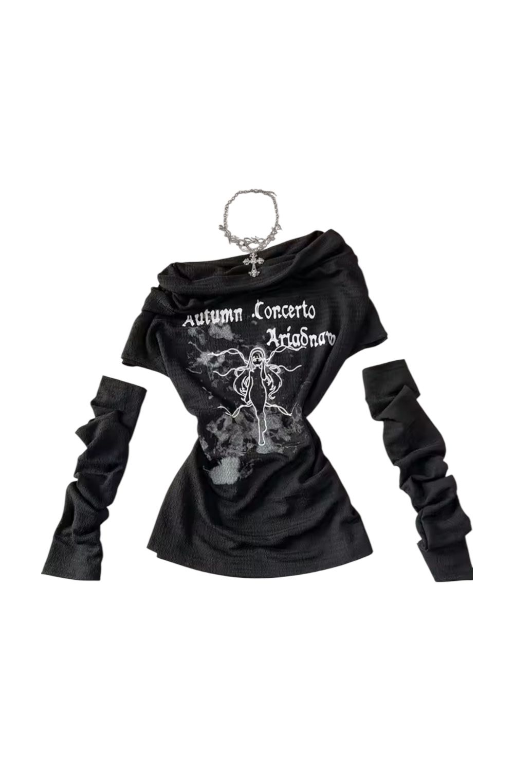 Grunge Hot Girl Shirt + gloves