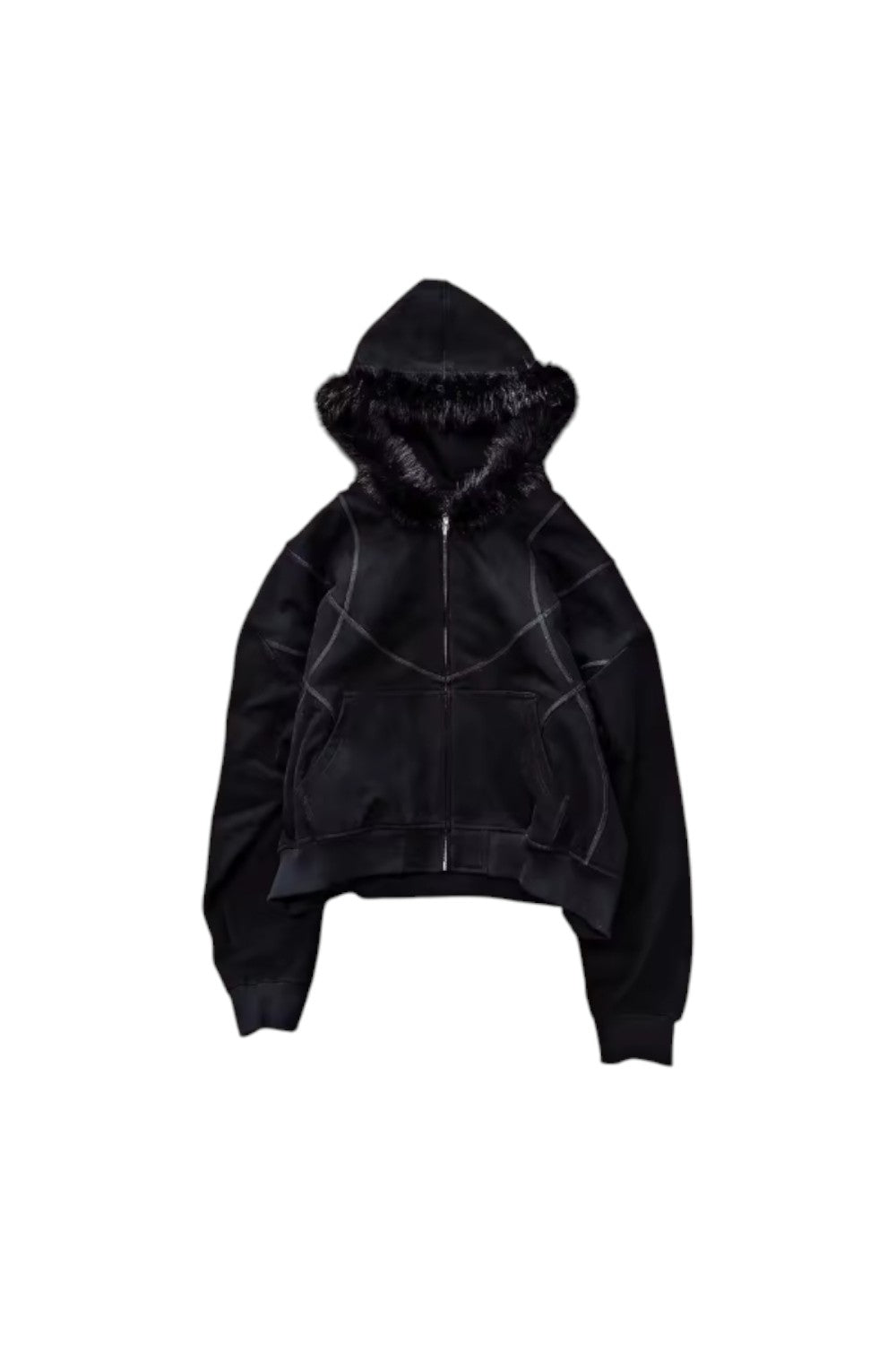 Black Y2k winter sweatshirt